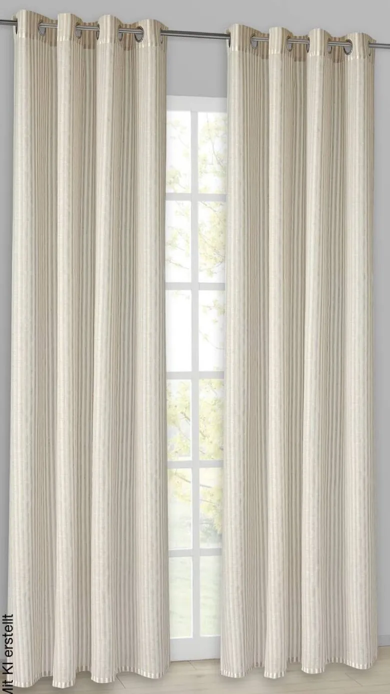Esprit Ösenvorhang E-Sulva beige B/L: ca. 140x250 cm