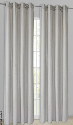 Esprit Ösenvorhang E-Sulva grau B/L: ca. 140x250 cm
