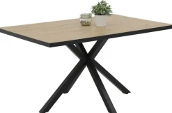 Essgruppe Cleo III Eiche Holzwerkstoff B/H/T: ca. 140x76x90 cm
