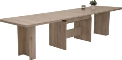 Essgruppe Lia II Eiche anthrazit Microfaser B/H/T: ca. 320x76x90 cm