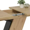 Essgruppe Luise grau Eiche Microfaser B/H/T: ca. 180x76x90 cm