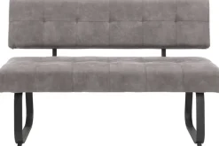 Essgruppe Luise grau Eiche Microfaser B/H/T: ca. 180x76x90 cm