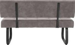 Essgruppe Luise grau Eiche Microfaser B/H/T: ca. 180x76x90 cm