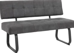 Essgruppe Luise I anthrazit Microfaser B/H/T: ca. 160x76x80 cm