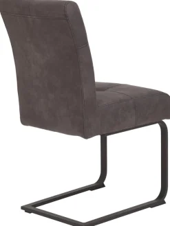 Essgruppe Luise I anthrazit Microfaser B/H/T: ca. 160x76x80 cm