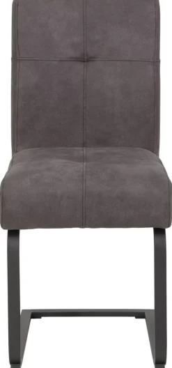 Essgruppe Luise I anthrazit Microfaser B/H/T: ca. 160x76x80 cm