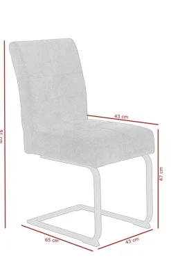 Essgruppe Luise I anthrazit Microfaser B/H/T: ca. 160x76x80 cm
