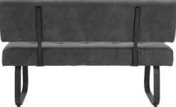 Essgruppe Luise I anthrazit Microfaser B/H/T: ca. 160x76x80 cm