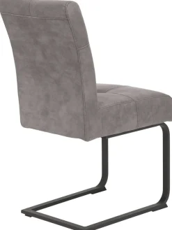 Essgruppe Luise II Eiche anthrazit Microfaser B/H/T: ca. 160x76x80 cm