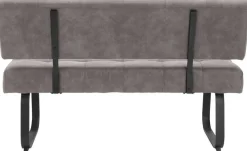 Essgruppe Luise II Eiche anthrazit Microfaser B/H/T: ca. 160x76x80 cm