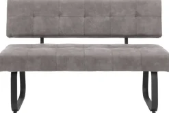 Essgruppe Luise II Eiche anthrazit Microfaser B/H/T: ca. 160x76x80 cm