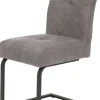 Essgruppe Luise II grau Microfaser B/H/T: ca. 160x76x80 cm