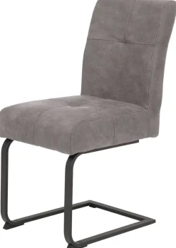 Essgruppe Luise II grau Microfaser B/H/T: ca. 160x76x80 cm