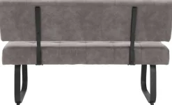 Essgruppe Luise II grau Microfaser B/H/T: ca. 160x76x80 cm