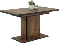 Essgruppe Luise II grau Microfaser B/H/T: ca. 160x76x80 cm
