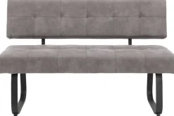 Essgruppe Luise II grau Microfaser B/H/T: ca. 160x76x80 cm