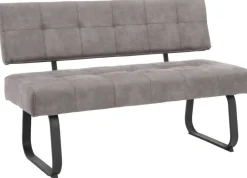 Essgruppe Luise II grau Microfaser B/H/T: ca. 160x76x80 cm
