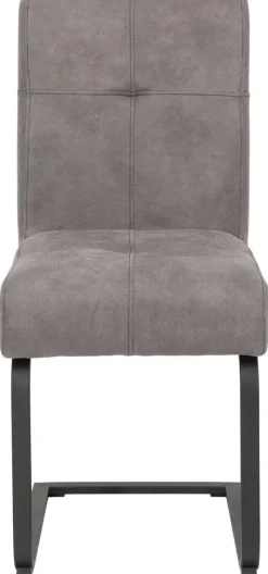 Essgruppe Luise II grau Microfaser B/H/T: ca. 160x76x80 cm