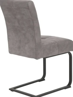 Essgruppe Luise II grau Microfaser B/H/T: ca. 160x76x80 cm