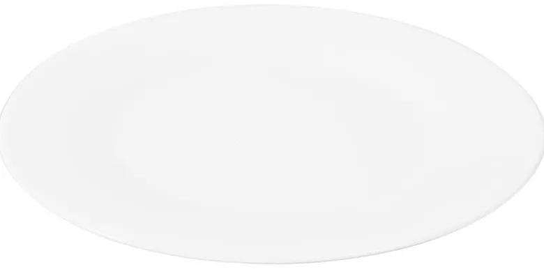 Essteller weiß Opal-Hartglas
