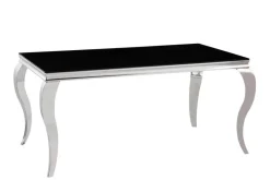 Esstisch CT053 schwarz lackiert B/H/T/S: ca. 160x76x90x1 cm