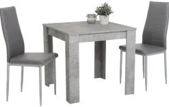 Esstisch Erika Beton Optik B/H/T: ca. 80x76x80 cm