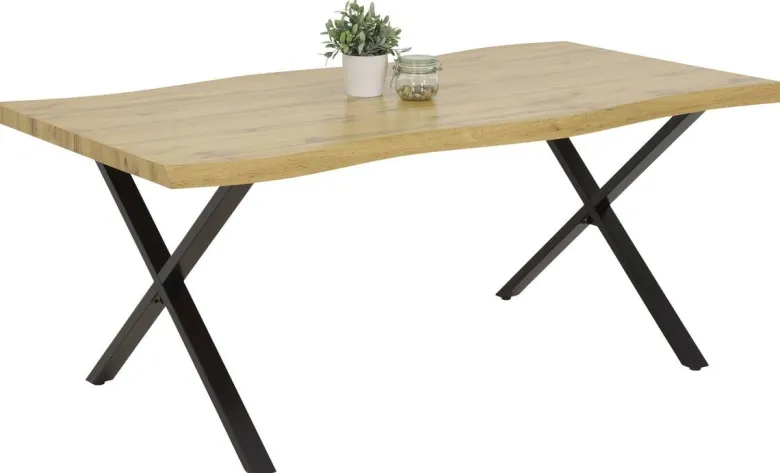 Esstisch Gerda Eiche Wildeiche Nachbildung B/H/T: ca. 140x76x90 cm