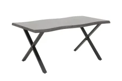 Esstisch Gerda grau Akazie Nachbildung B/H/T: ca. 140x76x90 cm