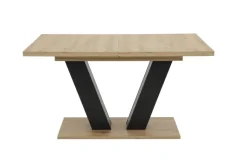 Esstisch Hamm schwarz Artisan Oak Nachbildung schwarz B/H/T: ca. 140x76x90 cm