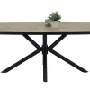 Esstisch Jana Oak Nachbildung schwarz B/H/T: ca. 180x76x100 cm