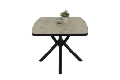 Esstisch Jana Oak Nachbildung schwarz B/H/T: ca. 180x76x100 cm
