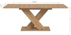 Esstisch MOTION Artisan Oak Nachbildung B/H/T: ca. 150x76x90 cm
