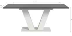 Esstisch MOTION grau B/H/T: ca. 150x76x90 cm