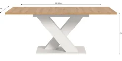 Esstisch MOTION weiß Artisan Nachbildung B/H/T: ca. 150x76x90 cm