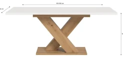 Esstisch MOTION weiß Artisan Nachbildung B/H/T: ca. 150x76x90 cm