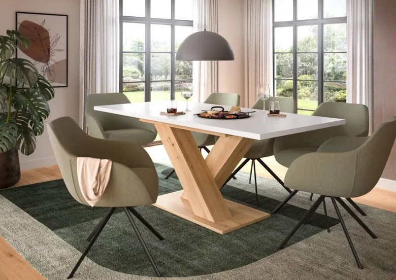 Esstisch MOTION weiß Artisan Nachbildung B/H/T: ca. 150x76x90 cm