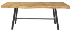 Esstisch natur schwarz B/H/T: ca. 200x76x100 cm