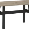 Esstisch Portofino natur schwarz B/H/T: ca. 160x76x90 cm