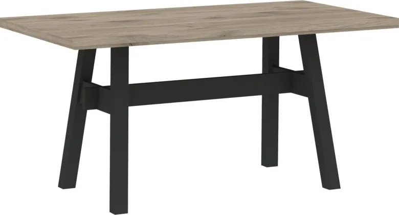 Esstisch Portofino natur schwarz B/H/T: ca. 160x76x90 cm