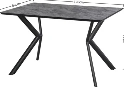 Esstisch Sven Beton B/H/T: ca. 120x75x80 cm