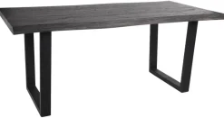 Esstisch Thea grau Akazie Nachbildung B/H/T: ca. 180x76x90 cm