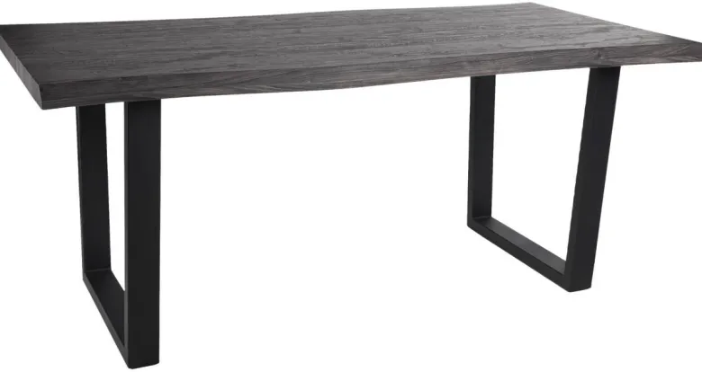 Esstisch Thea grau Akazie Nachbildung B/H/T: ca. 180x76x90 cm