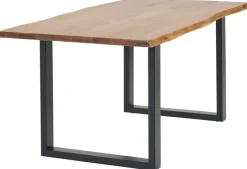 Esstisch Valencia natur schwarz B/H/T: ca. 180x76x90 cm
