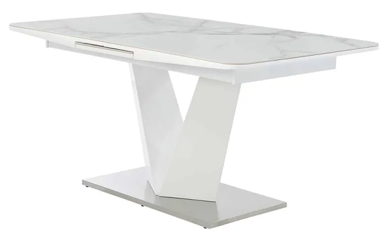 Esstisch weiß B/H/T: ca. 160x76x90 cm