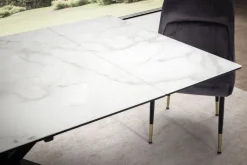Esstisch weiß Marmor Optik B/H/T: ca. 180x76x95 cm