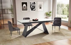 Esstisch weiß Marmor Optik B/H/T: ca. 180x76x95 cm