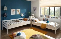 Etagenbett Casper kiefer weiß Liegefläche B/L: ca. 90x200 cm