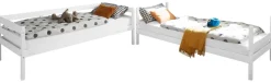 Etagenbett Casper kiefer weiß Liegefläche B/L: ca. 90x200 cm