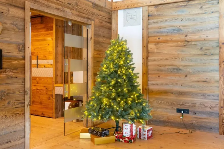 Evergreen Weihnachtsbaum Vermont Fichte grün PVC H/D: ca. 180x129 cm