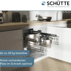 Eyckhaus Teleskopschublade Chrom Chrom